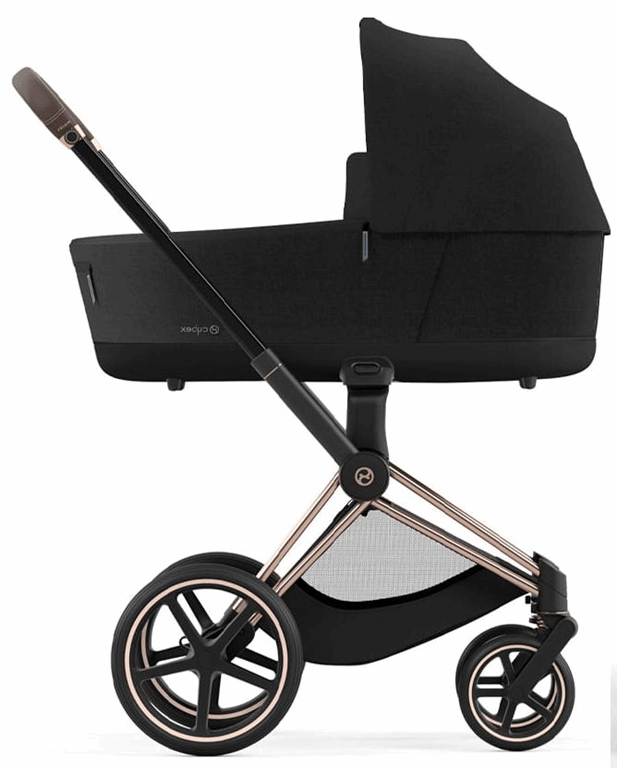 Cybex Priam 4.0 - rama ze stelażem siedziska i z gondolą Lux-Plus Stardust Black-Matt Black