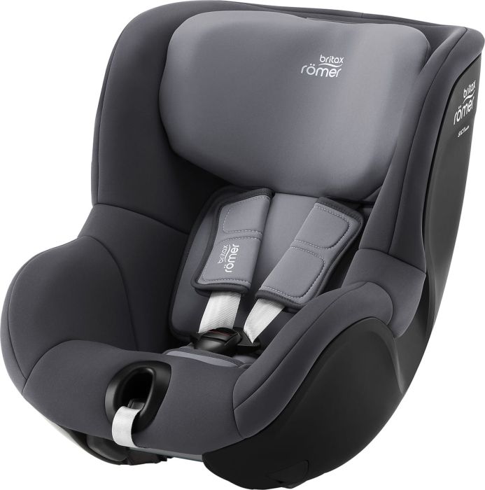 Britax Romer Dualfix 3 i-Size - fotelik samochodowy bez bazy dla dzieci od 61 do 105 cm, od 3 miesięcy do 4 lat, do 18 kg-Midnight Grey