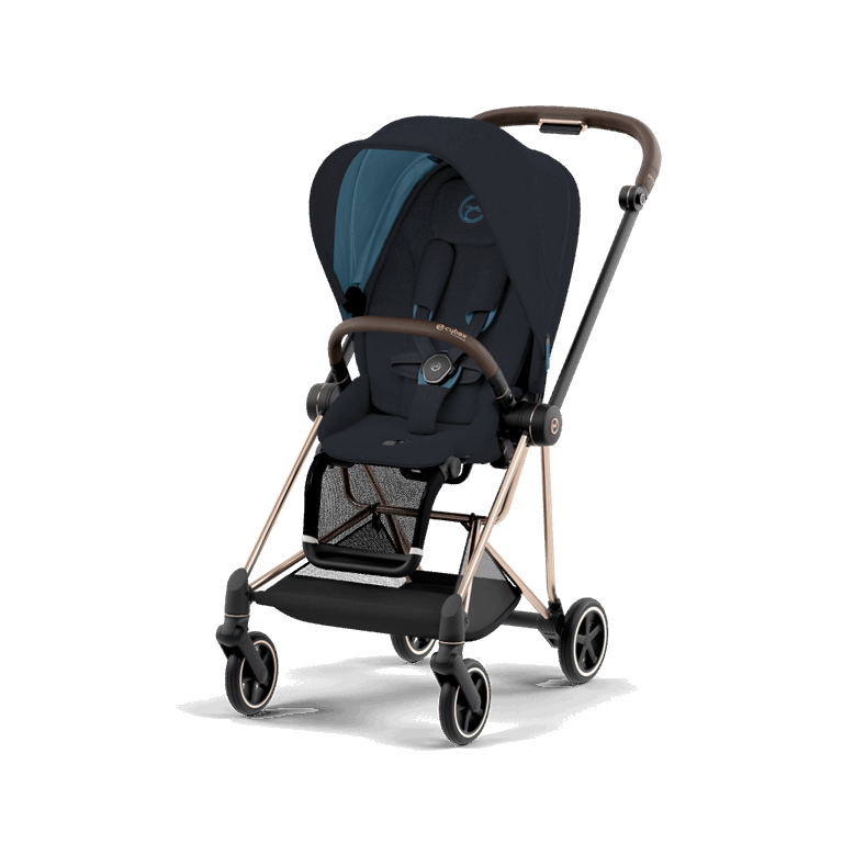 Cybex Mios 3.0 - wózek spacerowy z gondolą Lux-Plus Midnight Blue-Rosegold