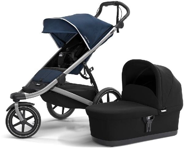 Thule Urban Glide 2 - trójkołowy wózek głęboko - spacerowy do biegania-Majolica Blue