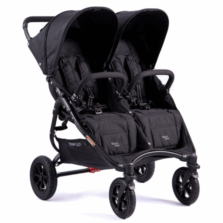 Valco Baby Snap Duo Sport - wózek spacerowy bliźniaczy-Coal Black