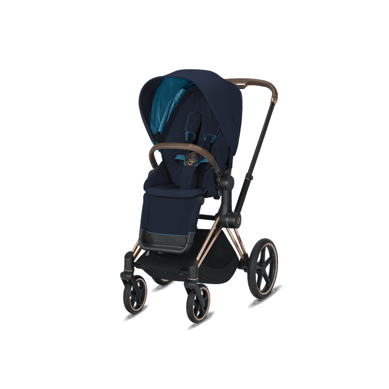 Cybex ePriam - wózek spacerowy z napędem elektrycznym-Nautical Blue-Matt Black