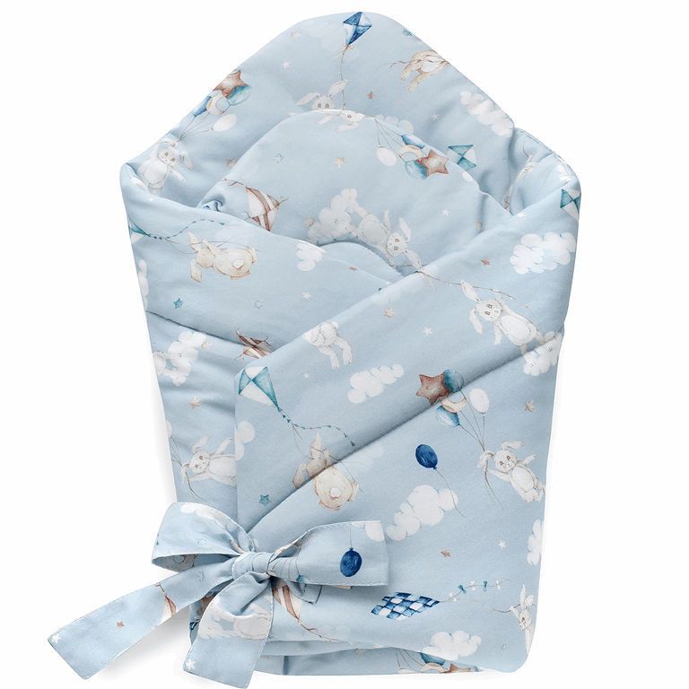 Yosoy Rożek niemowlęcy 100% cv Bambus - 75 x 75 cm-Happy Rabits eco satin cotton