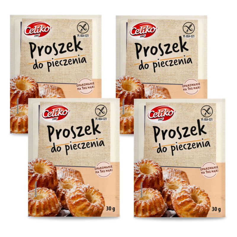 Zestaw Proszek do pieczenia bezglutenowy 120g Celiko