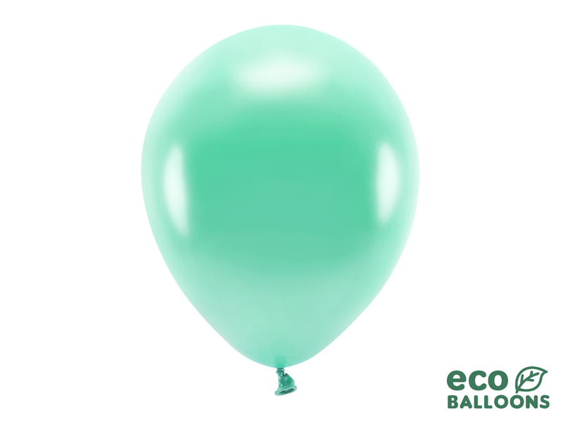 Balony Eco 30cm metalizowane, ciemna mięta (1 op. / 100 szt.)