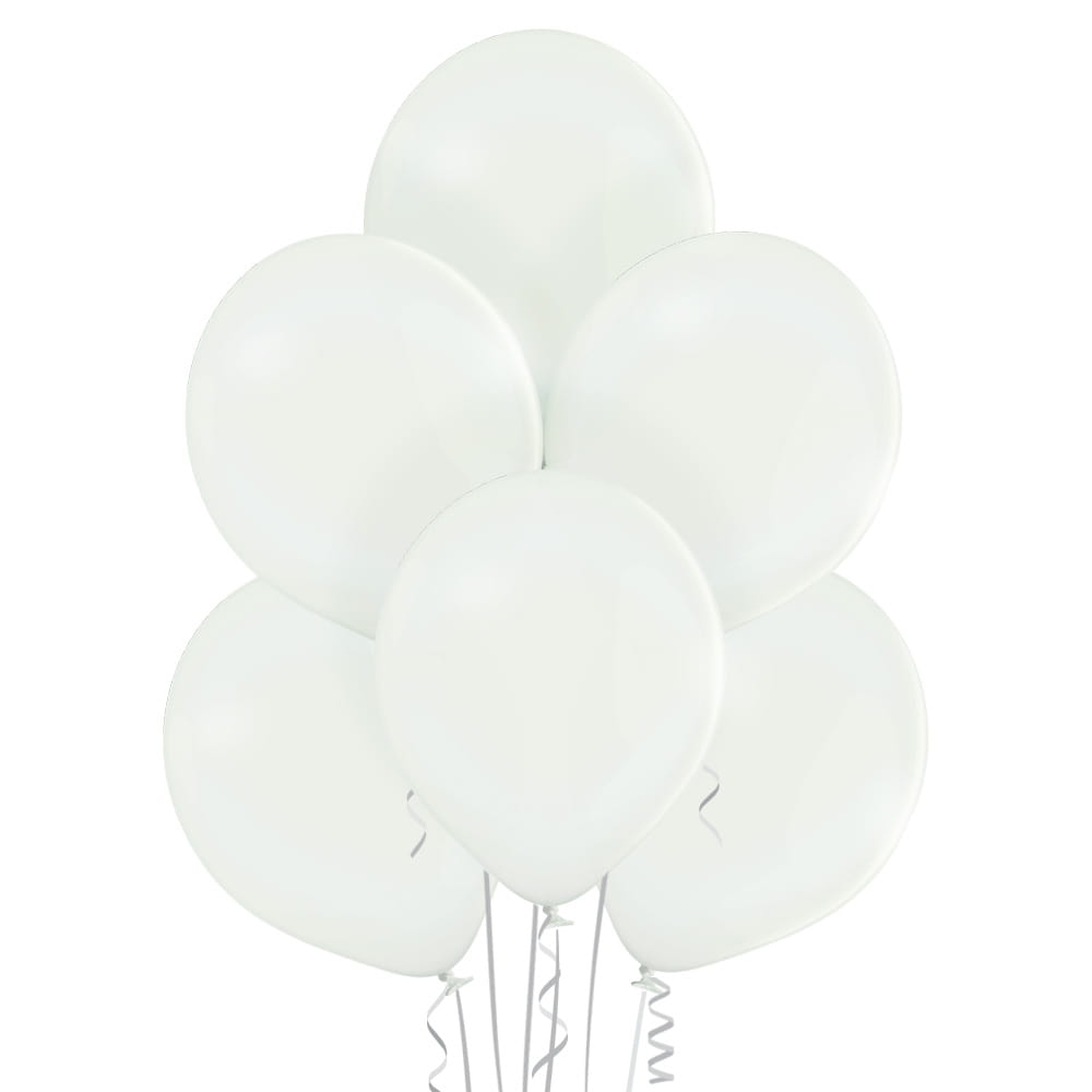 Balony 23cm, Pastel White (1 op. / 100 szt.)