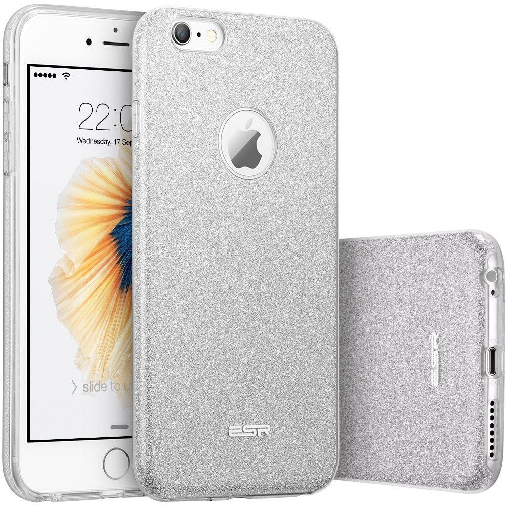 ESR Glitter Shine [Silver], Błyszczące etui do iPhone 6/6s