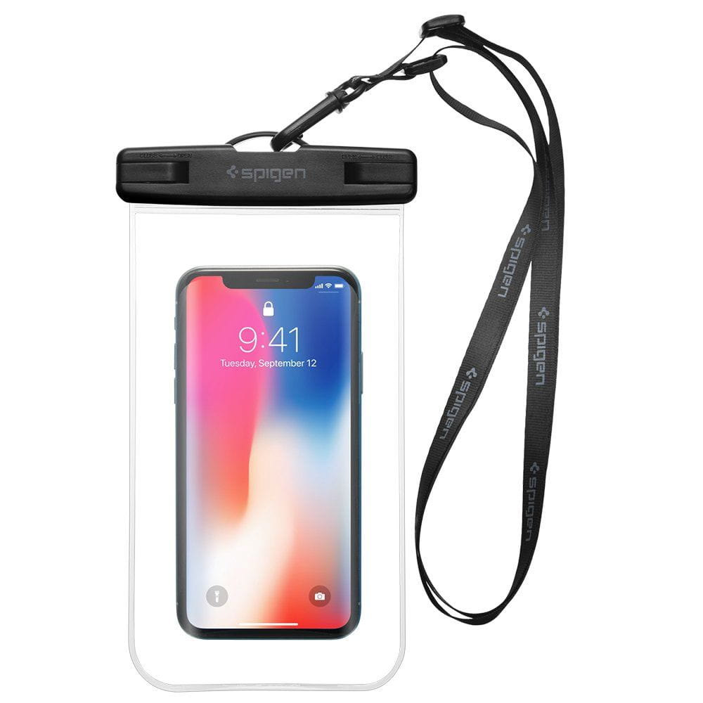 Spigen A600 Waterproof [Crystal Clear], Wodoszczelne, uniwersalne etui