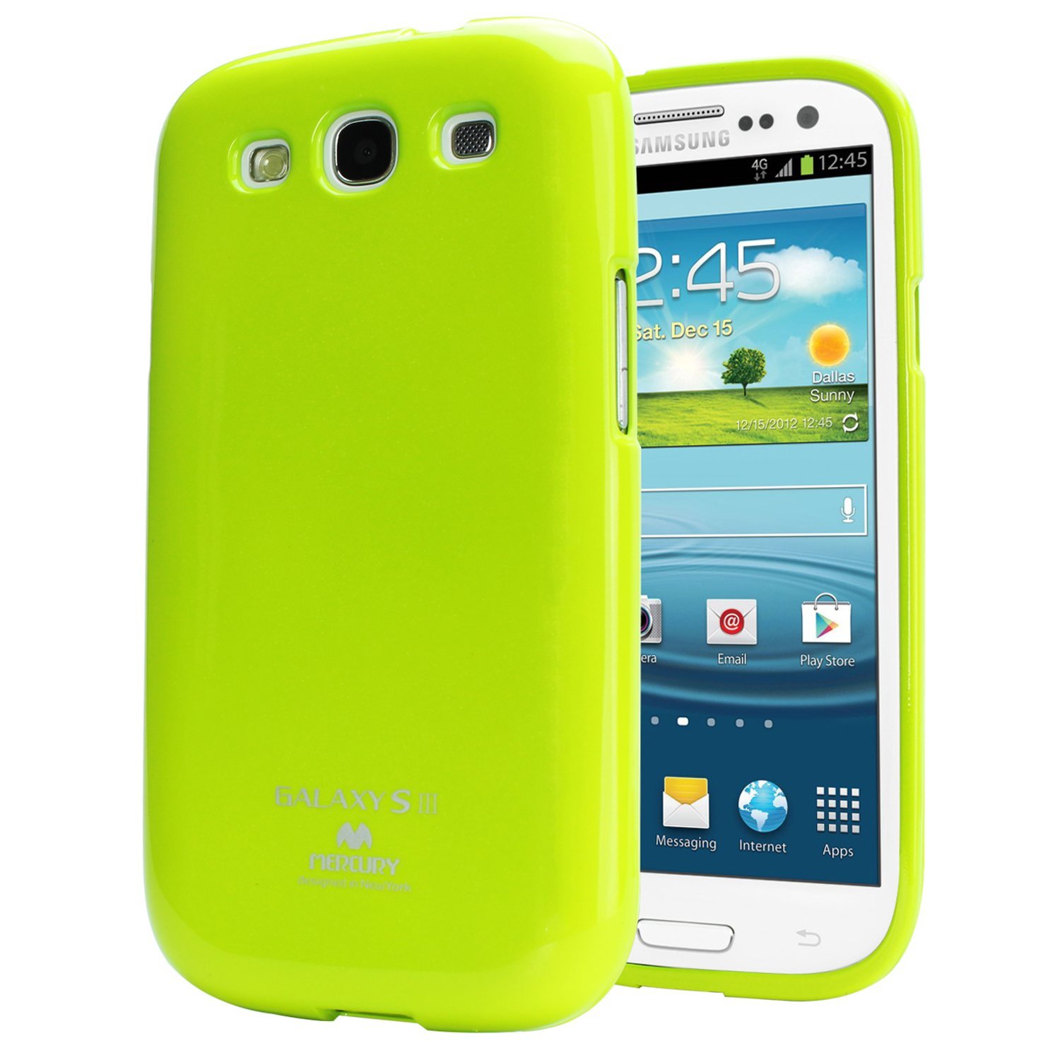 Mercury/Goospery Jelly Case [Lime], Pokrowiec silikonowy dla GALAXY S3