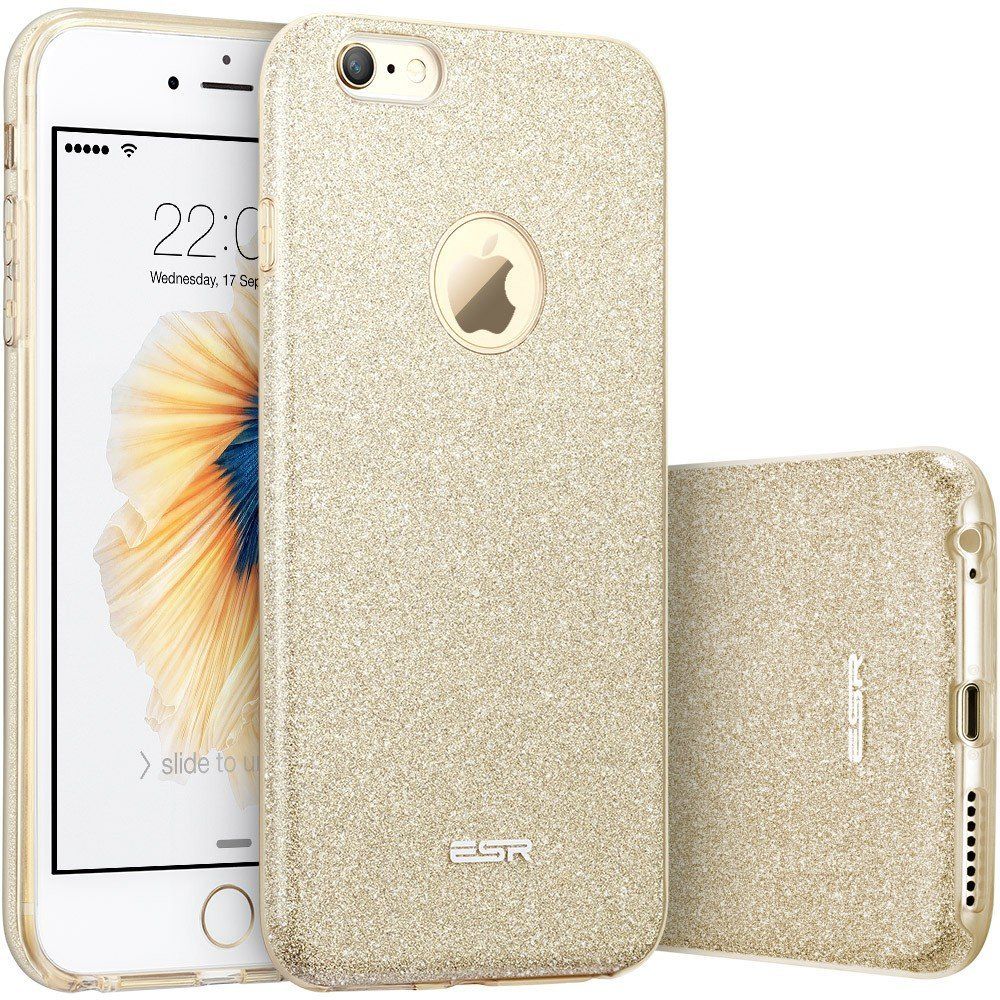 ESR Glitter Shine [Gold], Błyszczące etui do iPhone 6/6s