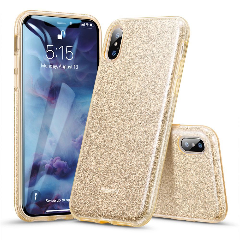 ESR MakeUp Glitter [Gold], Etui dla iPhone XS MAX