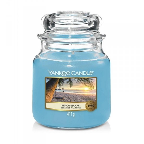 Świeca Yankee Candle Beach Escape - średni słoik