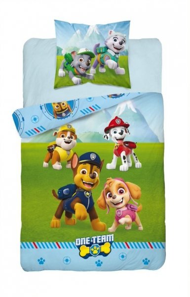 Pościel licencyjna 100% bawełna 160x200 lub 140x200 - Paw Patrol - PP_08_DC