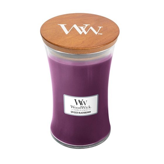 Świeca zapachowa WoodWick - Spiced Blackberry - Duża świeca