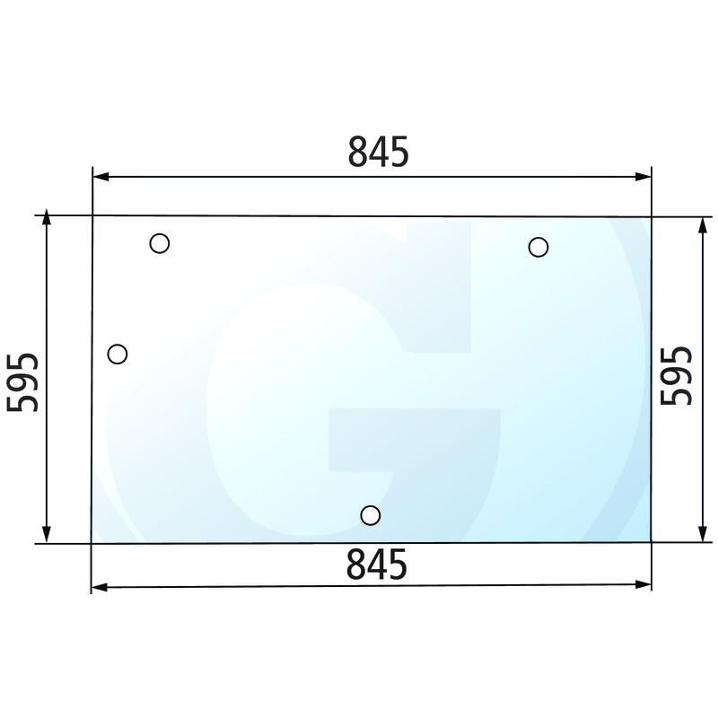 Szyba tylna CASE 743XL 795XL 1535079C2