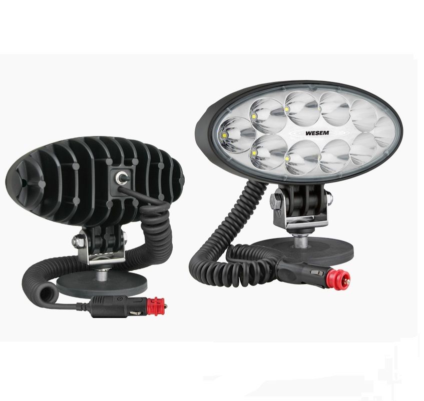 Lampa robocza LED 4000lm z uchwytem magnetycznym, przewodem spiralnym wyłącznik CRV1N.53650 Wesem