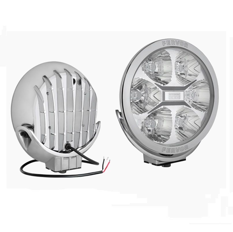 Reflektor drogowy z diodami LED w chromowanej obudowie LUM1.50810 Wesem