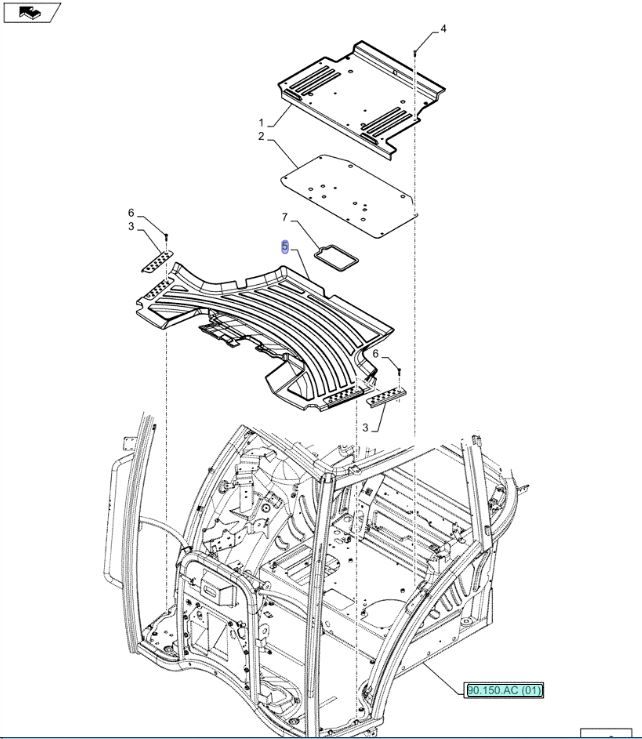 Dywanik New Holland T4 T5 47380803 CNH