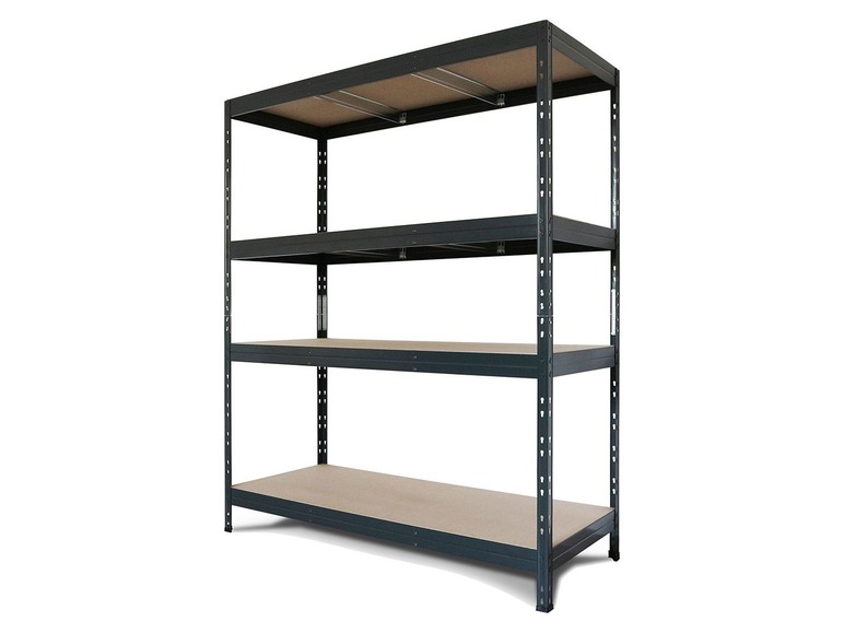 AR SHELVING Regał wtykowy Rivet z 4 półkami, 180 x 150 x 60, szary