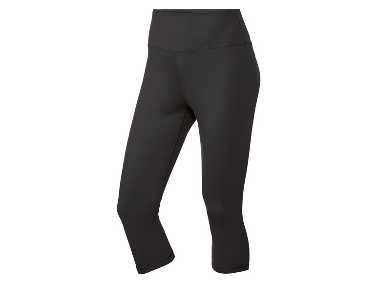 CRIVIT Legginsy sportowe damskie 3/4 L 44/46, Czarny