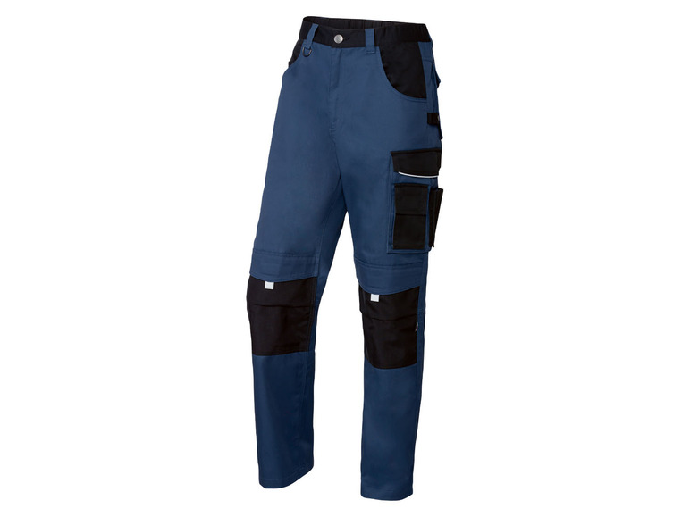PARKSIDE PERFORMANCE Spodnie robocze męskie, 1 para 58, Niebieski/czarny