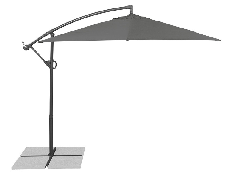 LIVARNO home Parasol ogrodowy, 2,5 x 2,5 m, antracyt