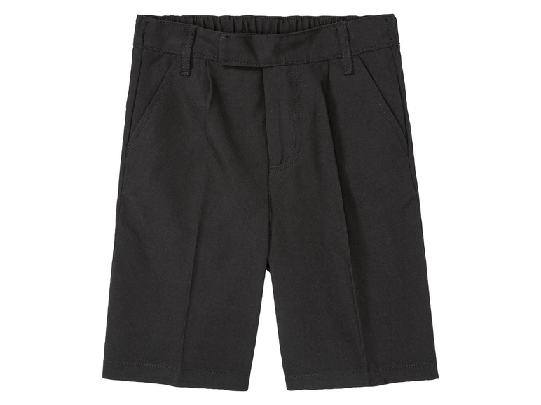 Spodnie garniturowe chłopięce, krótkie 152, Czarny