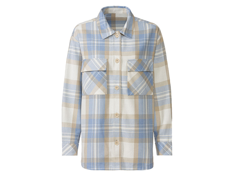 esmara Flanelowa koszula damska overshirt S 36/38, Niebieski