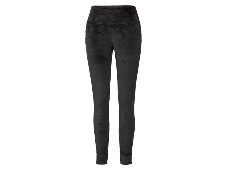 esmara Legginsy pluszowe damskie M 40/42, Czarny