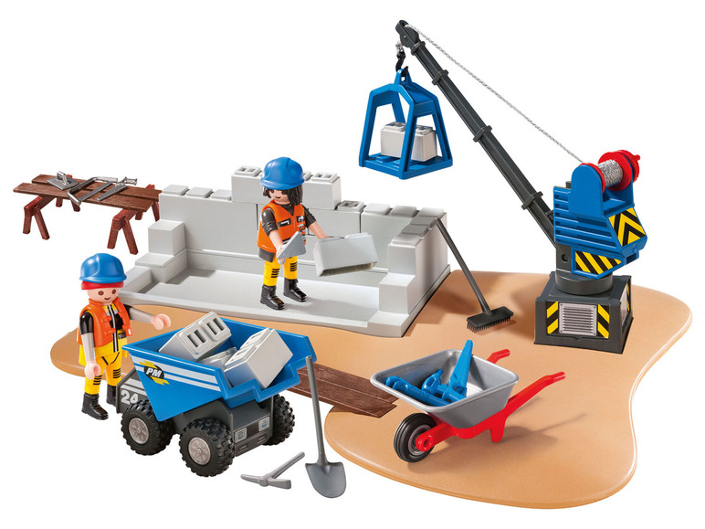 Playmobil Duży zestaw do zabawy z figurkami, 1 sztuka Plac budowy