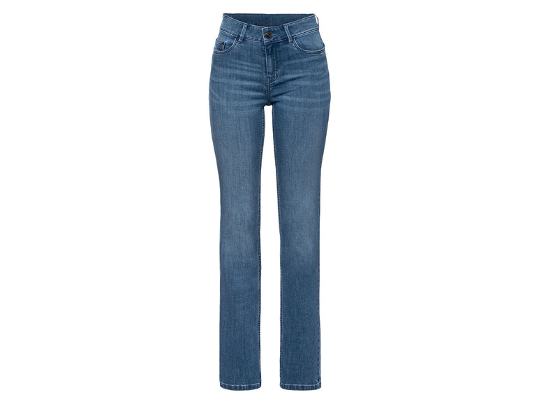 esmara Jeansy damskie straight fit 34, Wysoki wzrost, Niebieski