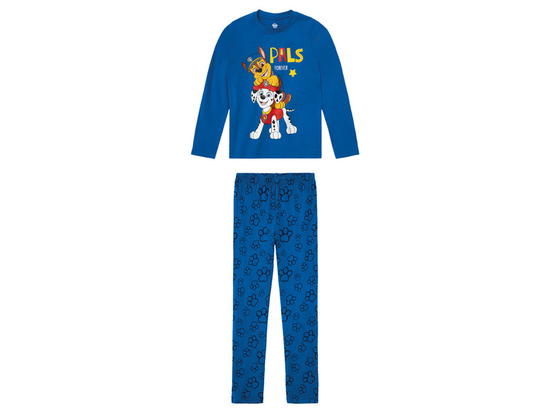 Piżama chłopięca bawełniana z postaciami z bajek bluzka + spodnie 98/104, Wzór Niebieski/Psi Patrol