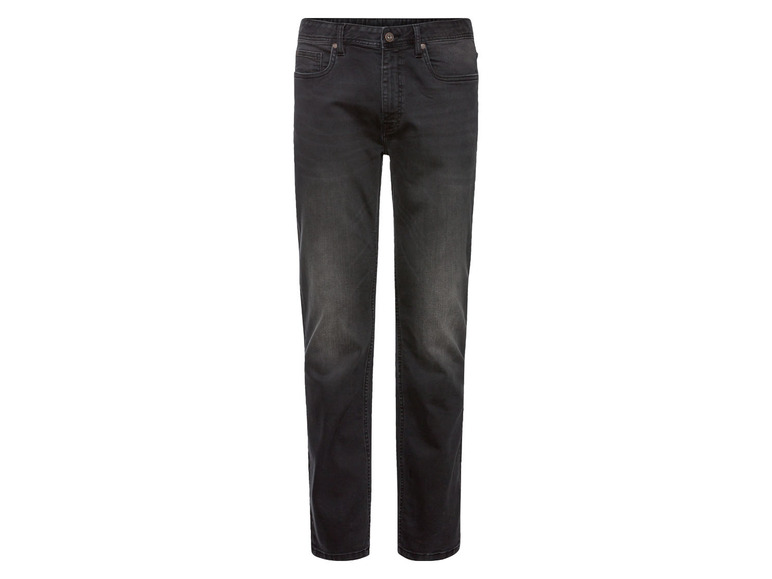 LIVERGY Jeansy męskie z bawełną, slim fit 56 40/32, Czarny