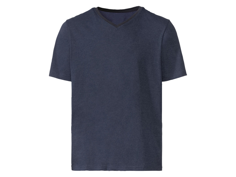 LIVERGY T-shirt do spania męski z bawełną L 52/54, Granatowy