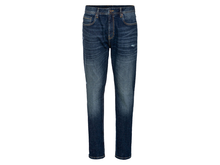 LIVERGY Jeansy męskie, tapered fit 54 38/32, Ciemnoniebieski