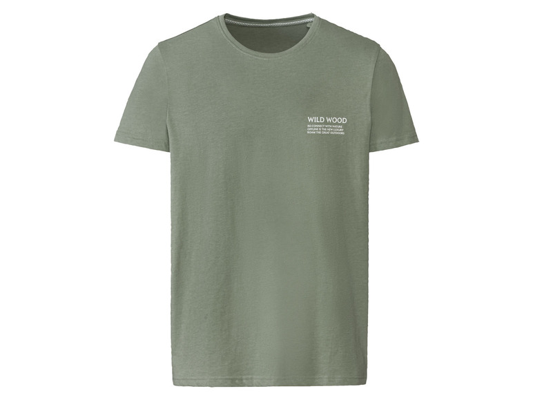 LIVERGY T-shirt męski z okrągłym dekoltem S 44/46, Zielony