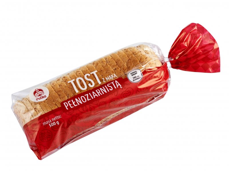 Tost z Mąką Pełnoziarnistą 500 g - Piekarnie Cukiernie Putka