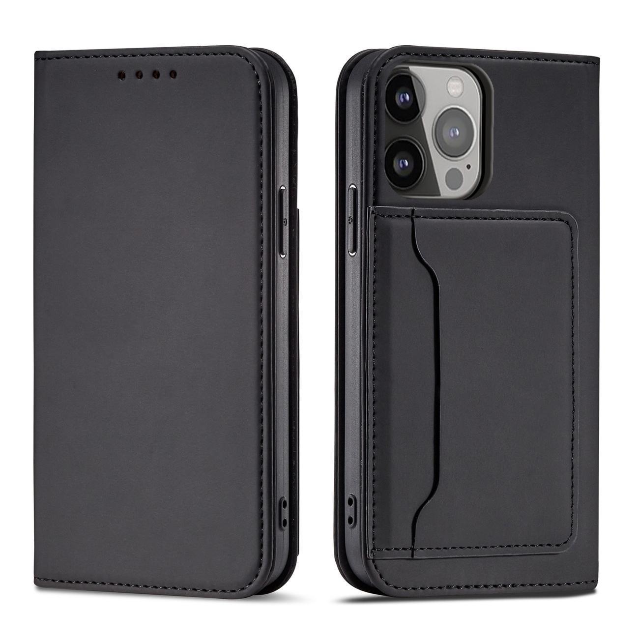 Magnet Card Case etui Samsung Galaxy A54 5G pokrowiec z klapką portfel podstawka czarne