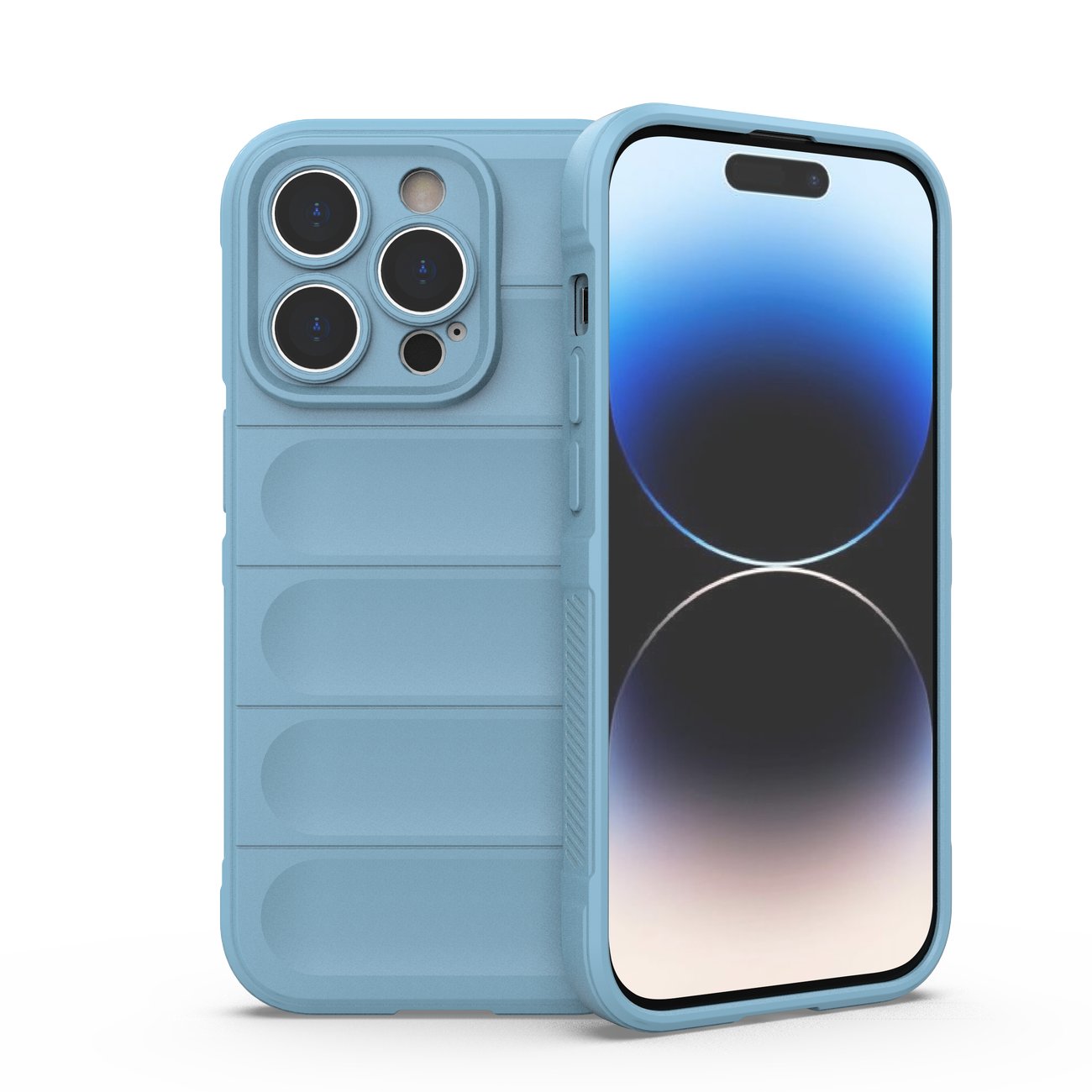 Magic Shield Case etui do iPhone 14 Pro elastyczny pancerny pokrowiec jasnoniebieski
