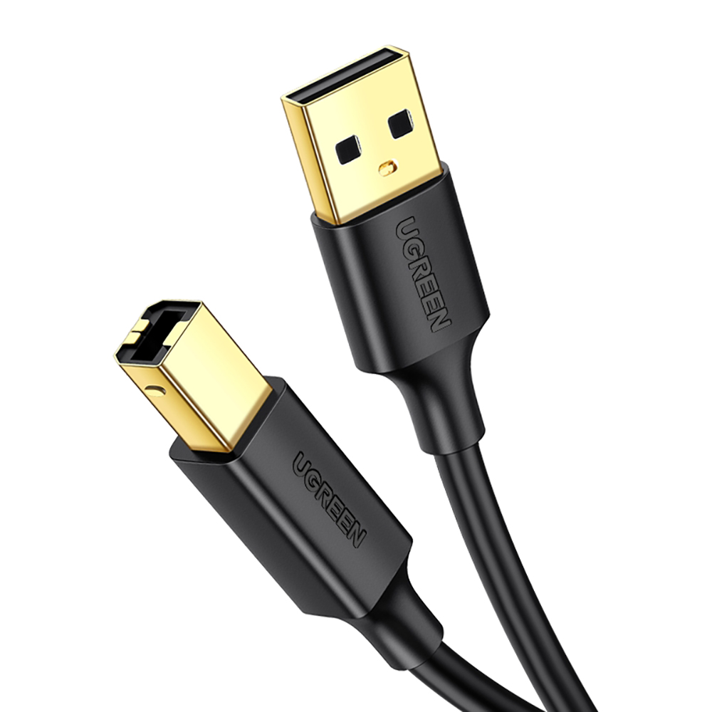 Ugreen kabel USB Typ B do drukarki (męski) - USB 2.0 (męski) 480 Mbps 1 m czarny (US135 20846)