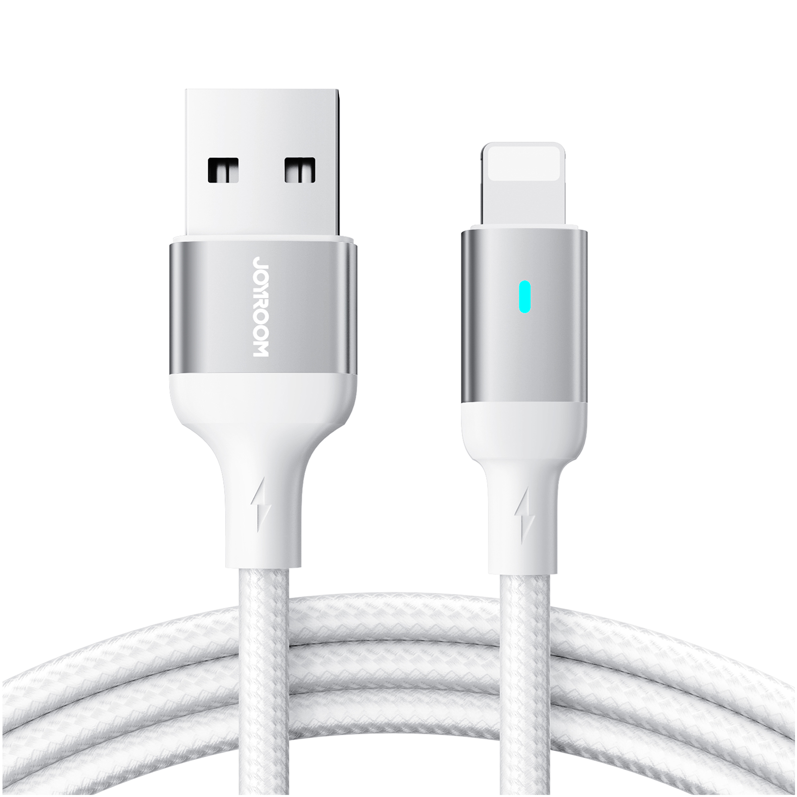 Joyroom kabel USB - Lightning 2.4A A10 Series 1,2 m biały (S-UL012A10)