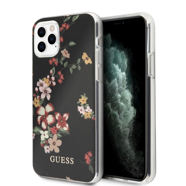 Guess GUHCN65IMLFL04 iPhone 11 Pro Max czarny/black N°4 Flower Collection