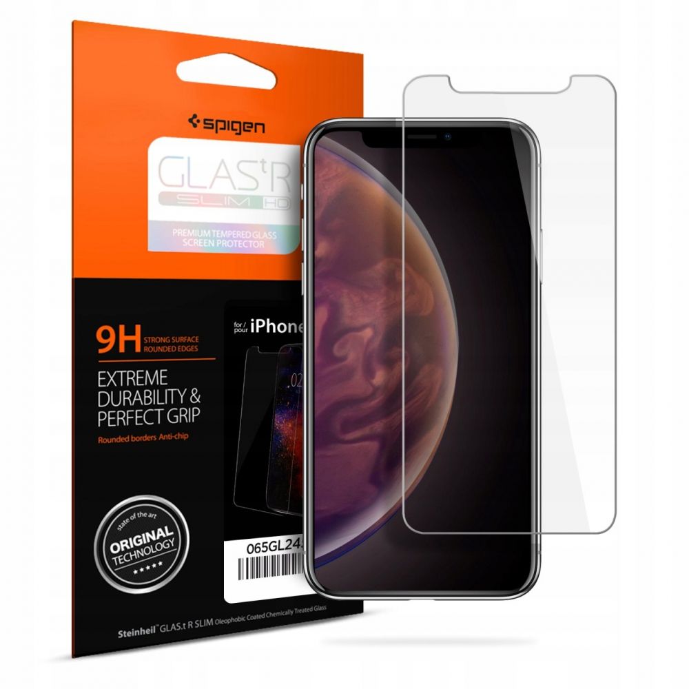 SZKŁO HARTOWANE SPIGEN GLAS.TR SLIM IPHONE 11 / XR CLEAR