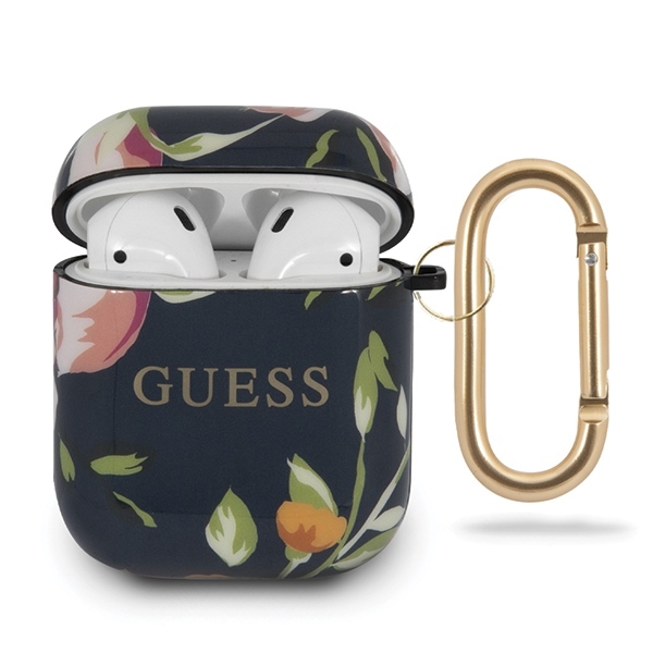 Guess GUACA2TPUBKFL03 AirPods 1/2 cover niebieski/blue N.3 Flower Collection