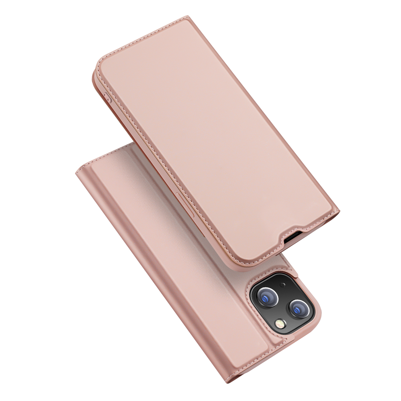 Dux Ducis Skin Pro kabura etui pokrowiec z klapką iPhone 14 / 13 różowy