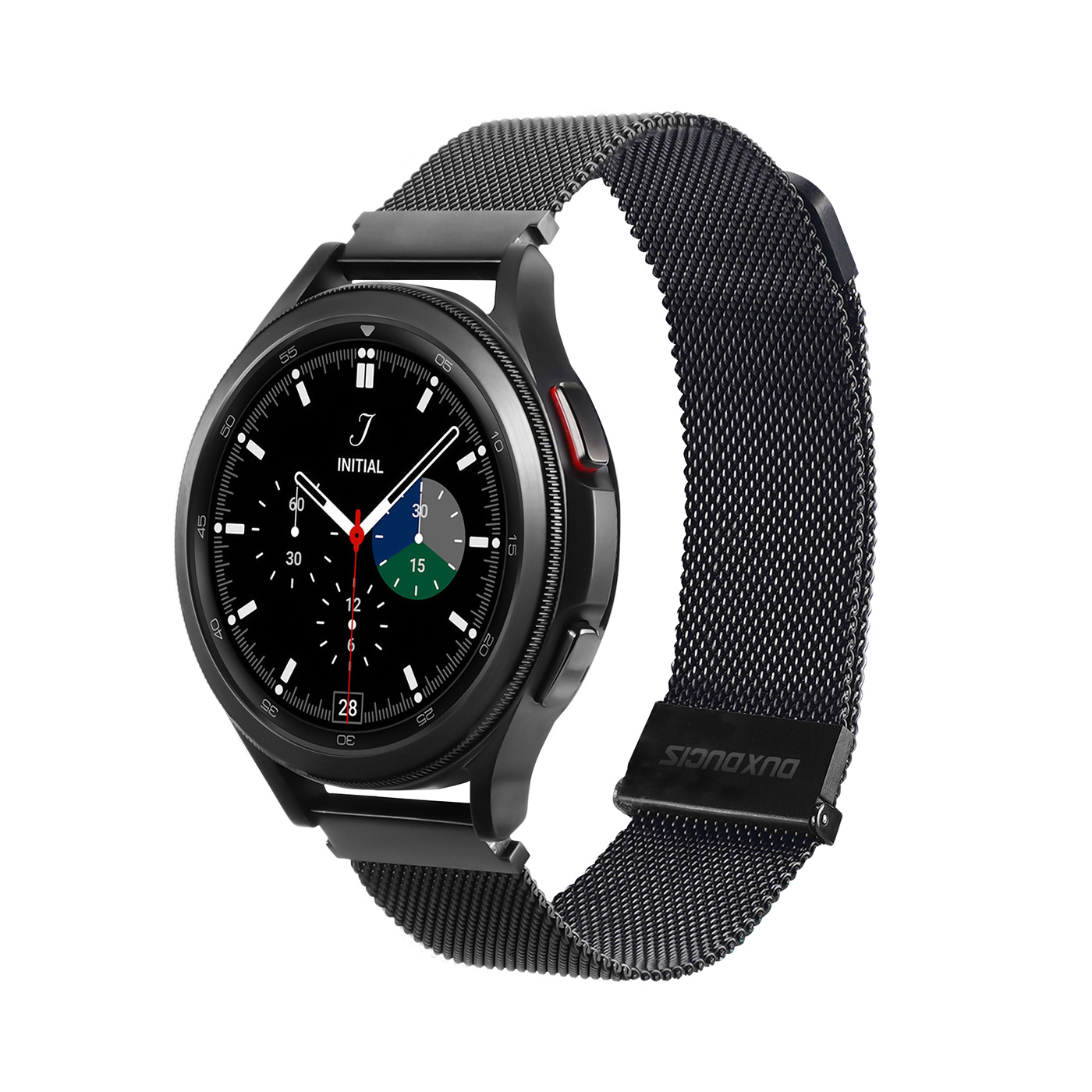 Dux Ducis Magnetic Strap pasek do Samsung Galaxy Watch / Huawei Watch / Honor Watch / Xiaomi Watch (22mm band) magnetyczna opaska czarny (Milanese Ve