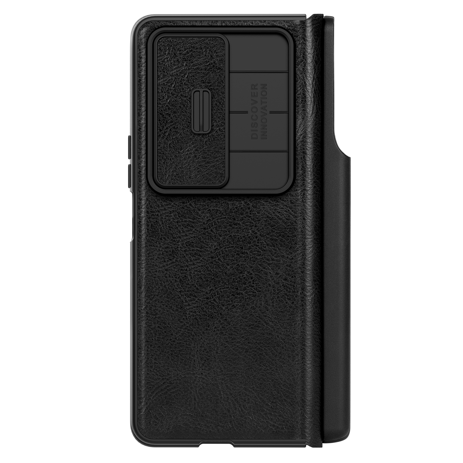 Nillkin Qin Leather Pro Case etui Samsung Galaxy Z Fold 4 pokrowiec osłoną na aparat i miejscem na rysik czarne