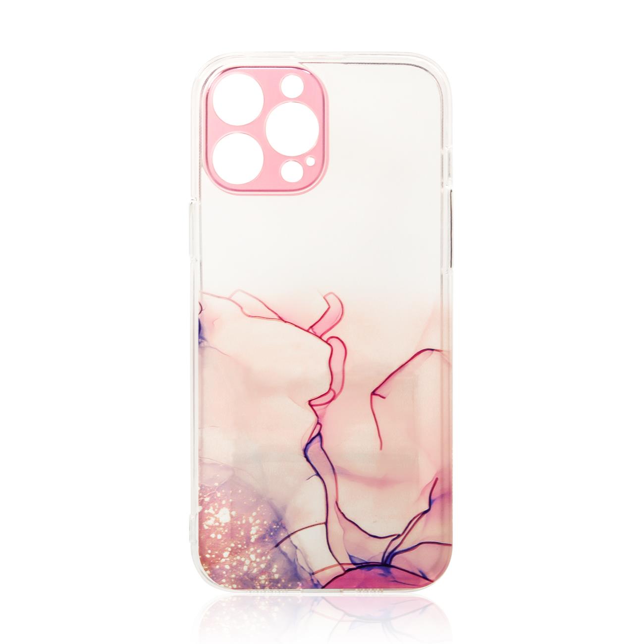 Marble Case etui do Samsung Galaxy A12 5G żelowy pokrowiec marmur różowy