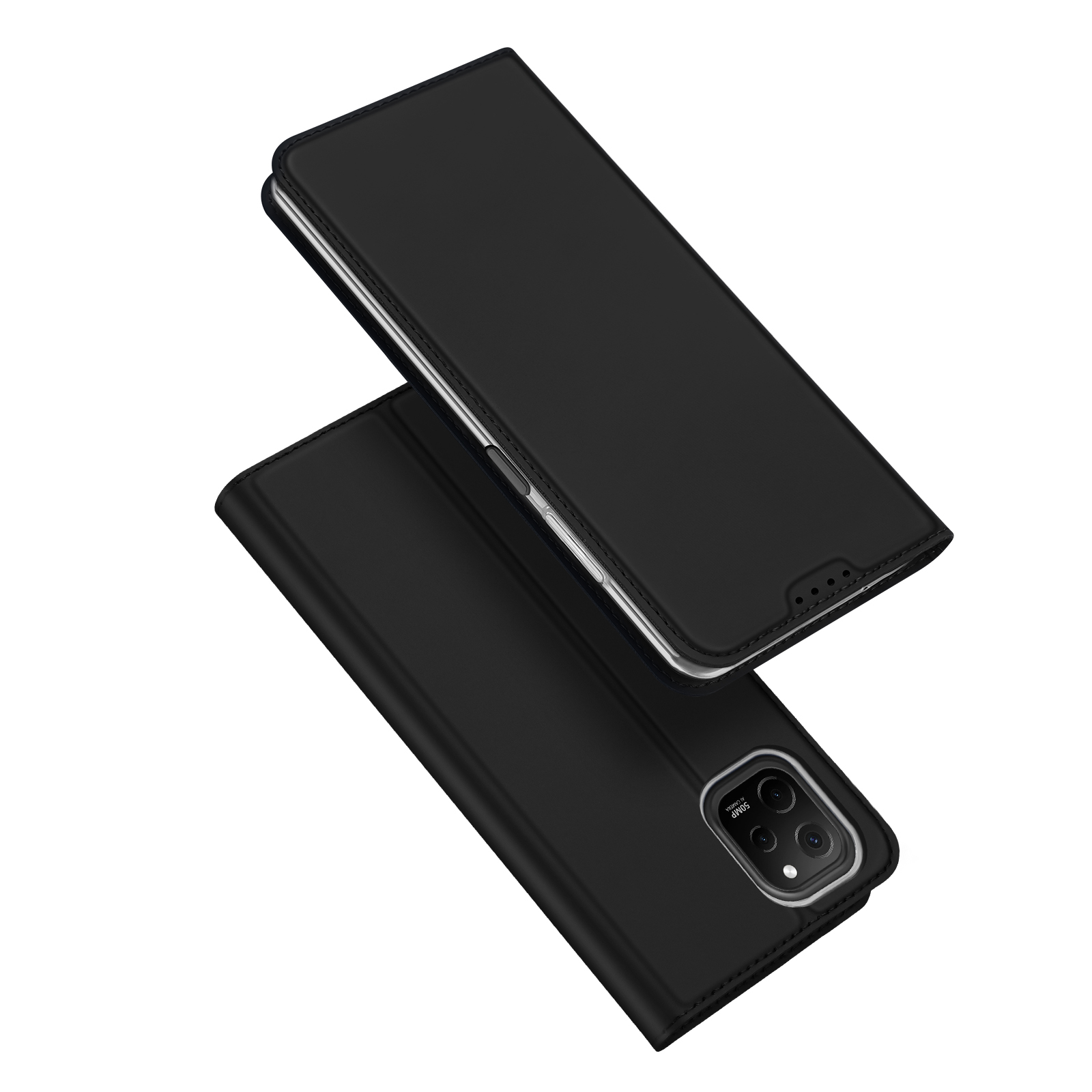 Dux Ducis Skin Pro etui do Huawei nova Y61 pokrowiec z klapką portfel na kartę podstawka czarne