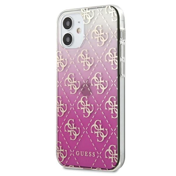 Guess GUHCP12SPCU4GGPI iPhone 12 mini 5,4" różowy/pink hardcase 4G Gradient